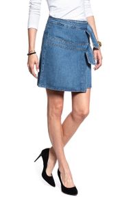 Mustang - SPÓDNICA JEANSOWA MUSTANG Wrap Skirt 1007016 5000 680. Materiał: jeans #8