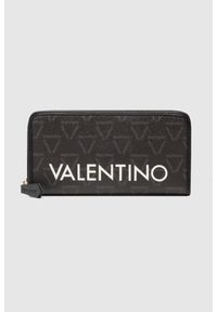 Valentino by Mario Valentino - VALENTINO Duży portfel damski liuto w logo. Kolor: czarny #1