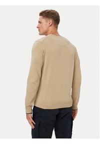 Aeronautica Militare Sweter 262MA1631UL00506 Beżowy Regular Fit. Kolor: beżowy. Materiał: bawełna #4