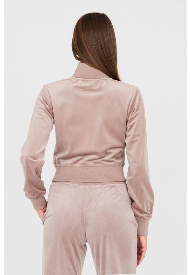 Guess - GUESS Beżowa damska bluza dresowa, Rozmiar S. Typ kołnierza: bez kaptura. Kolor: beżowy. Materiał: dresówka