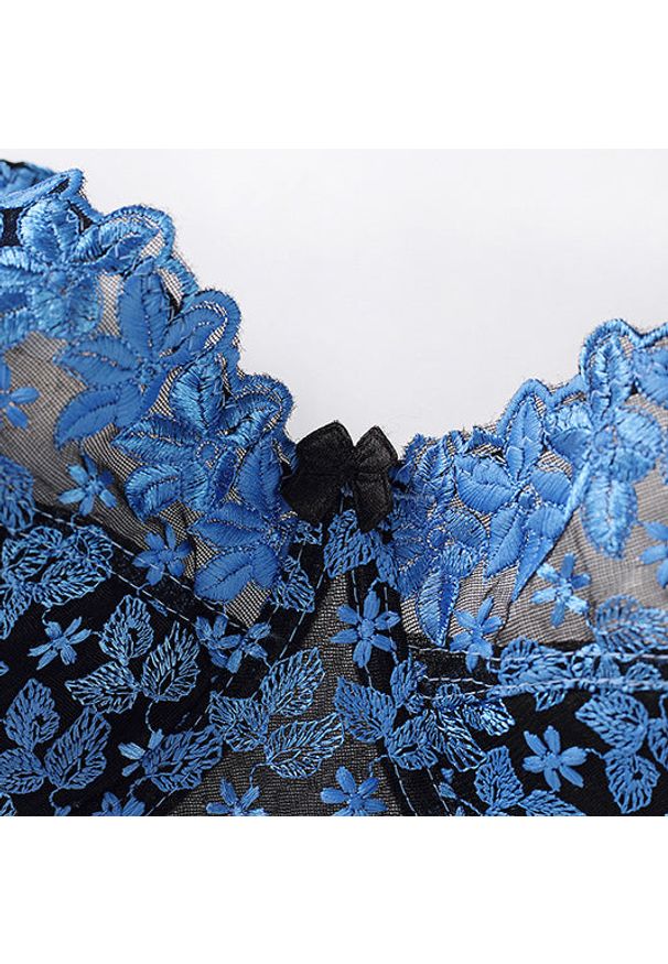 Intica - Koronkowy biustonosz półprzezroczysty na co dzień i specjalne okazje Monique. Kolor: wielokolorowy. Materiał: koronka. Wzór: koronka