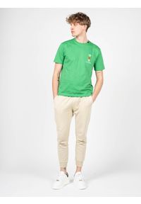 Plein Sport T-shirt | TIPS1135 | Mężczyzna | Zielony. Okazja: na co dzień. Kolor: zielony. Materiał: bawełna. Wzór: aplikacja, nadruk. Styl: sportowy #2