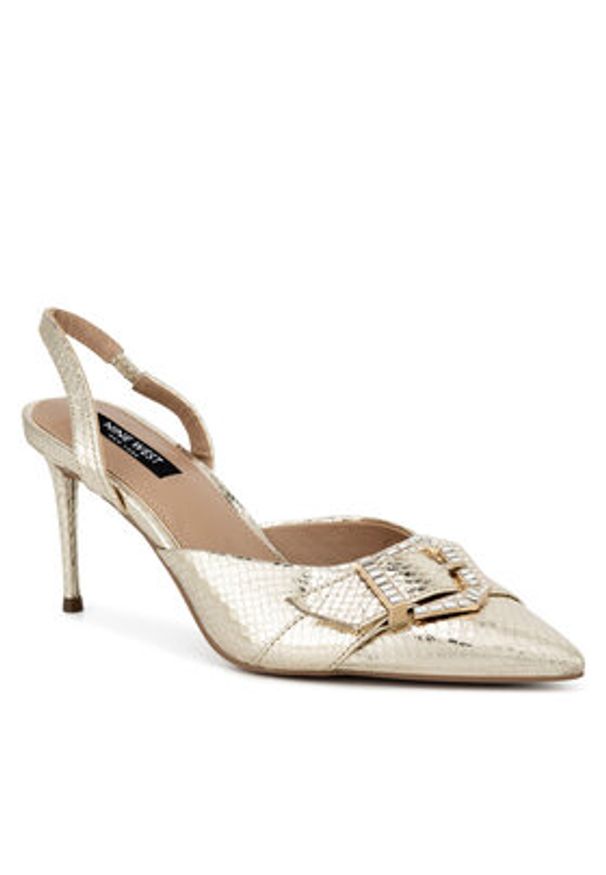 Nine West Szpilki SJ1489-6 Złoty. Kolor: złoty. Materiał: materiał. Obcas: na szpilce