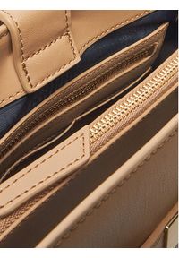 TOMMY HILFIGER - Tommy Hilfiger Torebka Th Heritage Shoulder Bag AW0AW17182 Brązowy. Kolor: brązowy. Materiał: skórzane #3