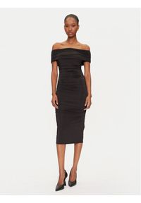 Marciano Guess Sukienka koktajlowa 5GGK39 6259A Czarny Regular Fit. Kolor: czarny. Materiał: syntetyk. Styl: wizytowy