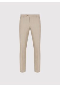 Pako Lorente - PAKO LORENTE - Beżowe spodnie ganiturowe wełna. Kolor: beżowy. Materiał: wełna. Styl: elegancki #3