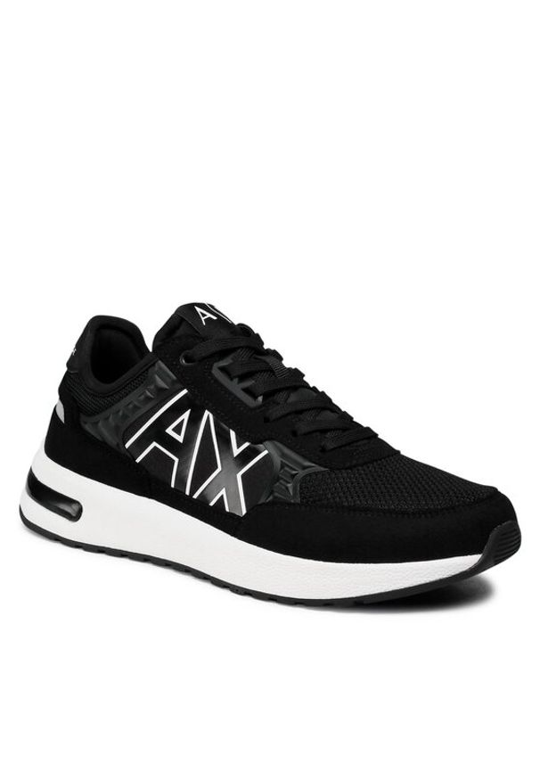 Armani Exchange Sneakersy XUX090 XV276 00002 Czarny. Kolor: czarny. Materiał: materiał