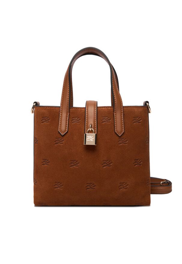 Karl Lagerfeld - KARL LAGERFELD Torebka B1W30104 Brązowy. Kolor: brązowy. Materiał: skórzane