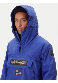 Napapijri Kurtka anorak Rainforest Next NP0A4IB9 Niebieski Regular Fit. Kolor: niebieski. Materiał: syntetyk #6