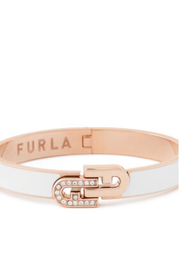 Furla Bransoletka Arch Double WJ00087-N79000-1135S-1-008-20-CN-L Biały. Materiał: metalowe. Kolor: biały