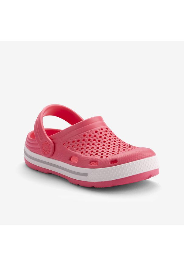 Coqui - Drewniaki dziecięce COQUI LINDO różowe 32/33. Kolor: szary, różowy, wielokolorowy, zielony, biały. Sezon: lato. Styl: sportowy