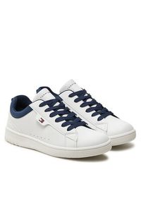 TOMMY HILFIGER - Tommy Hilfiger Sneakersy T3X9-33646-1452 Biały. Kolor: biały. Materiał: skóra #4