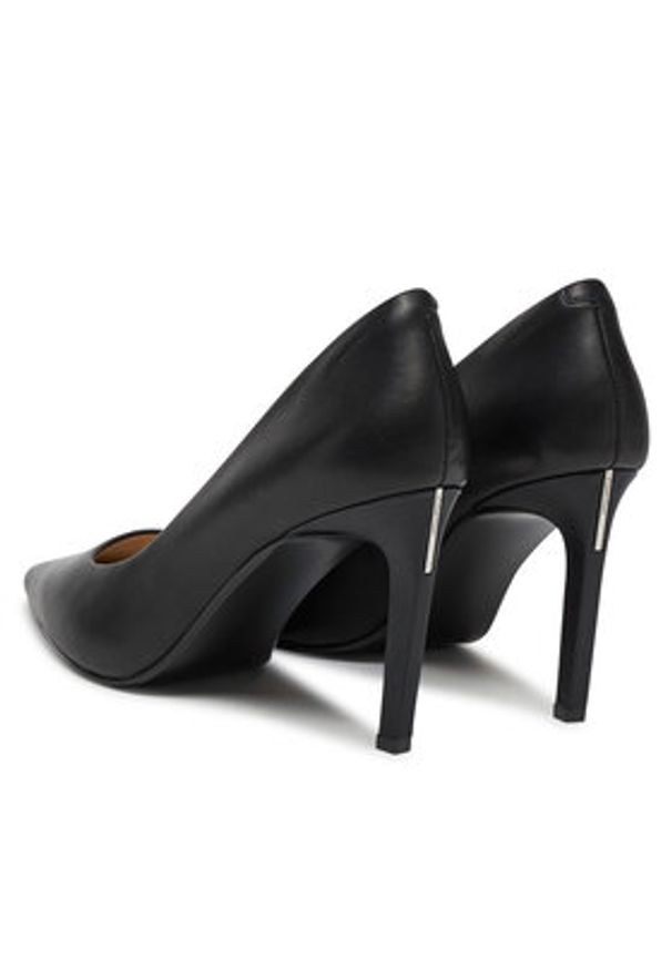 Calvin Klein Szpilki Pump 90 Pointy Hw Bar Lth HW0HW02527 Czarny. Kolor: czarny. Materiał: skóra. Obcas: na szpilce