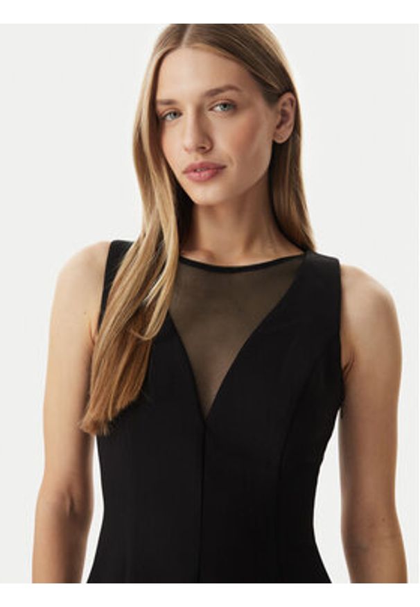 Morgan Sukienka koktajlowa 261-RCOEUR Czarny Regular Fit. Kolor: czarny. Materiał: syntetyk. Styl: wizytowy