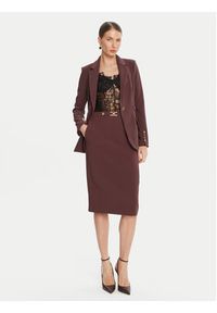 Elisabetta Franchi Spódnica ołówkowa GO-137-56E2-V320 Bordowy Regular Fit. Kolor: czerwony. Materiał: syntetyk #4