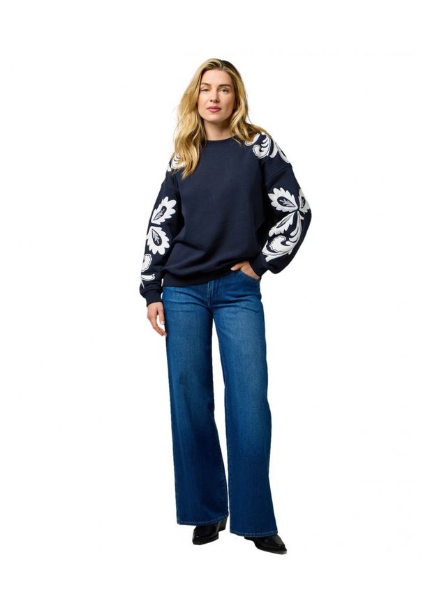 Wrangler - DAMSKIE SPODNIE WRANGLER WORLD WIDE MID STONE 112373000