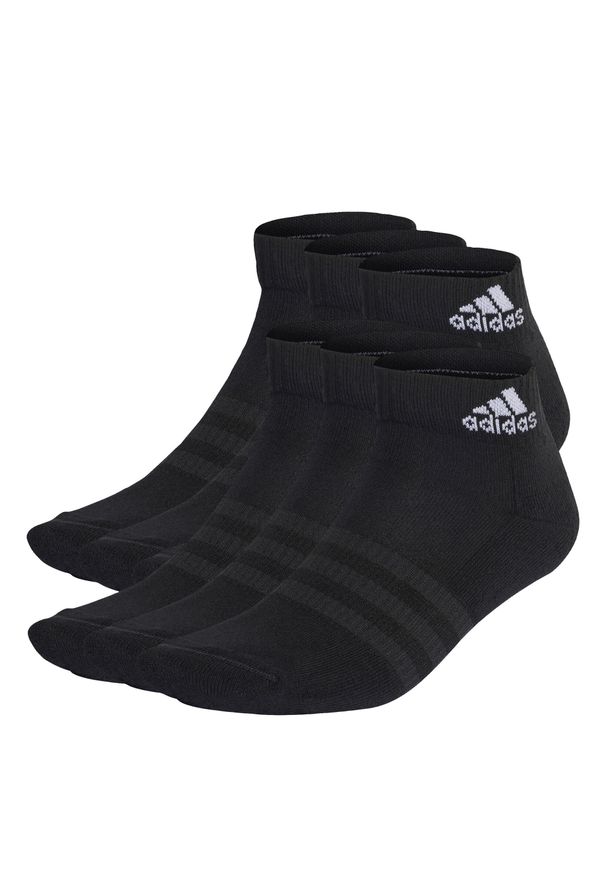 Adidas - Cushioned Sportswear Ankle Socks 6 Pairs. Kolor: biały, czarny, wielokolorowy. Materiał: materiał