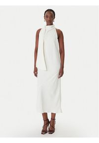 Marella Sukienka koktajlowa Ninfee 2613221083 Écru Regular Fit. Materiał: syntetyk. Styl: wizytowy #1