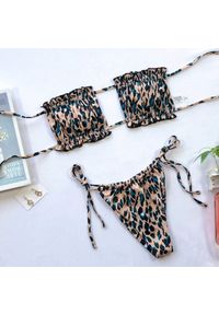 Intica - Bikini bandeau z regulowanymi ramiączkami na lato Jozien. Materiał: materiał