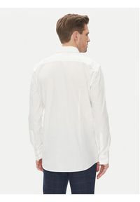 Hugo - HUGO Koszula Kenno 50539707 Biały Slim Fit. Kolor: biały. Materiał: bawełna #4