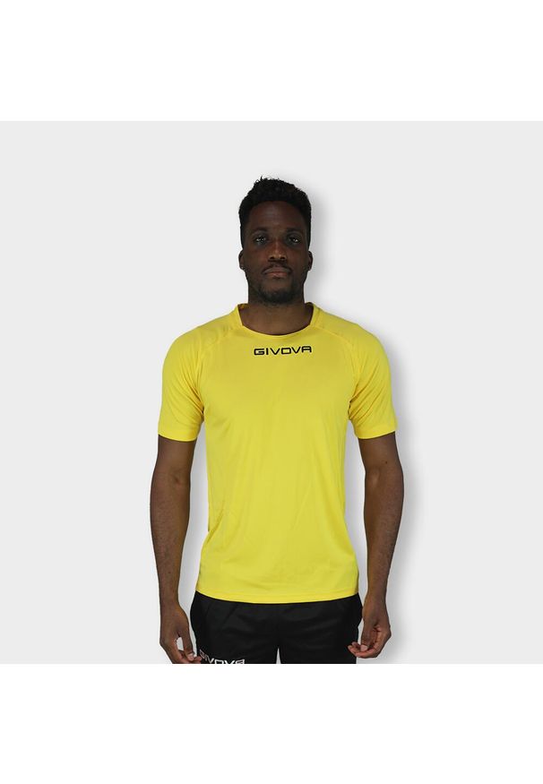 Koszulka piłkarska dla dzieci Givova Capo MC. Kolor: żółty. Sport: piłka nożna