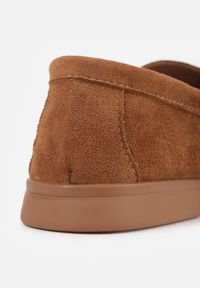 Renee - Brązowe Mokasyny Casual VICES z Imitacji Zamszu z Wkładką ze Skóry Naturalnej Sheiris. Okazja: na co dzień. Kolor: brązowy. Materiał: zamsz, skóra. Styl: casual #5