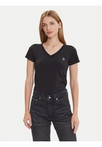 Karl Lagerfeld Jeans T-Shirt A2W17097 Czarny Regular Fit. Kolor: czarny. Materiał: bawełna