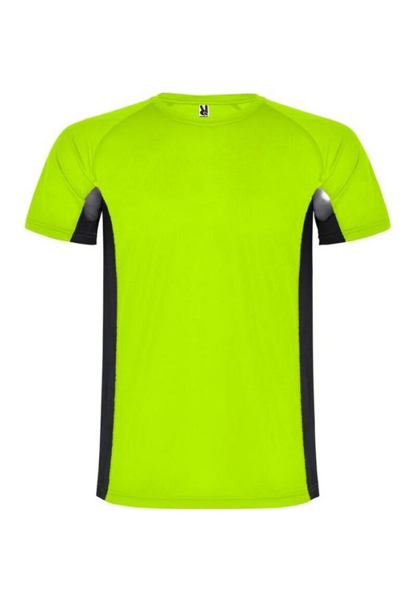 ROLY - Dziecięca Koszulka Sportowa Z Krótkim Rękawem Shanghai. Kolor: czarny, wielokolorowy, zielony. Długość rękawa: krótki rękaw. Długość: krótkie. Sport: turystyka piesza