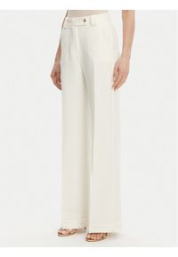 Maryley Spodnie materiałowe 25EB537/M26/43VA Écru Regular Fit. Materiał: syntetyk