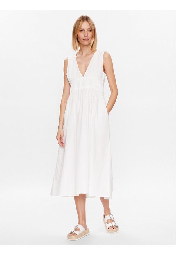 Seafolly Sukienka letnia Sunbreak 54878-DR Biały Relaxed Fit. Kolor: biały. Materiał: bawełna. Sezon: lato