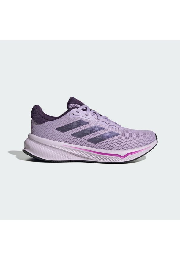 Adidas - Buty Response. Okazja: na co dzień. Kolor: fioletowy, różowy, wielokolorowy. Materiał: materiał. Sport: bieganie