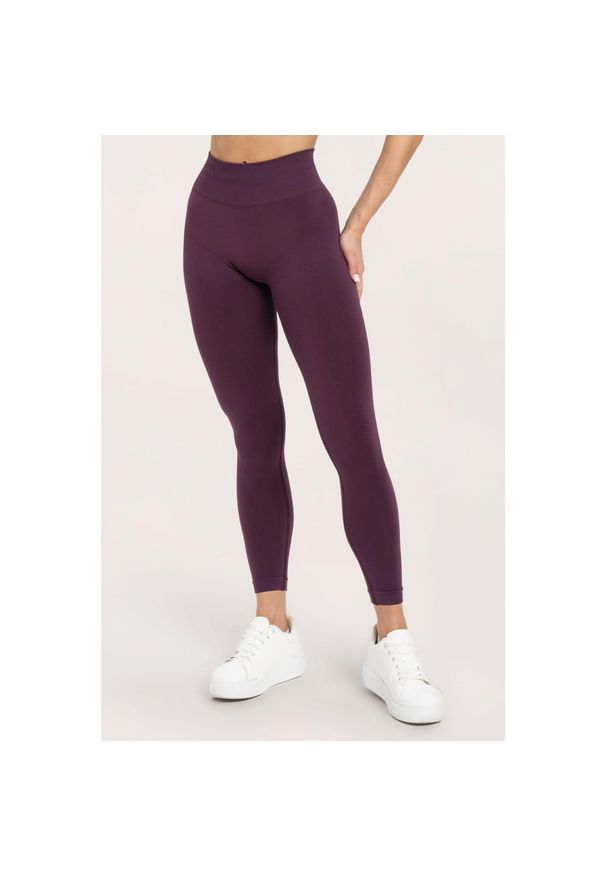 GYM GLAMOUR - Legginsy fitness damskie Gym Glamour flexible 2.0. Kolor: czerwony. Sport: fitness