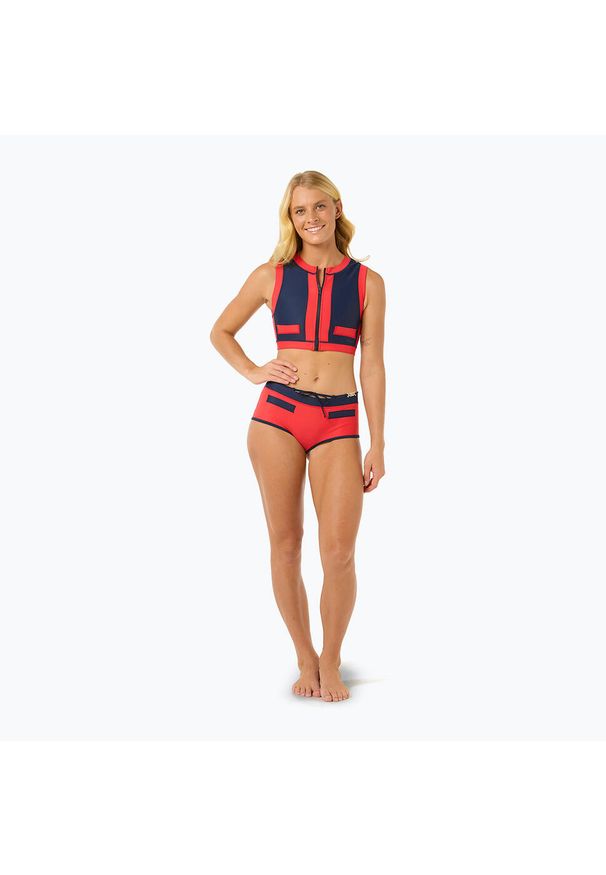 RIPCURL - Dół od stroju kąpielowego Rip Curl Noughties Low Rise Victoria Vergara. Kolor: niebieski