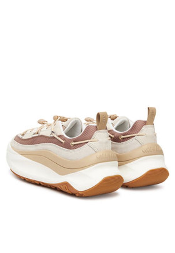 Moon Boot Sneakersy Moon247 Xlace 80D2490090 Beżowy. Kolor: beżowy. Materiał: zamsz, skóra