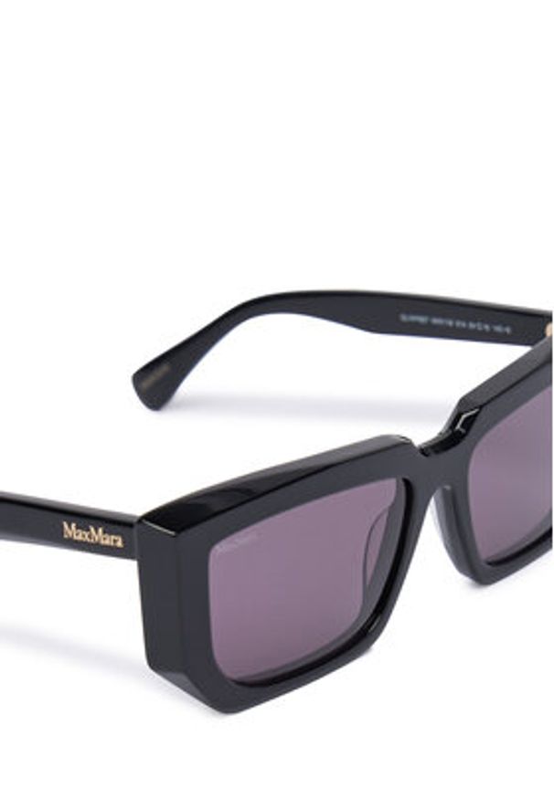 Max Mara Okulary przeciwsłoneczne MM0126 01A Czarny. Kolor: czarny