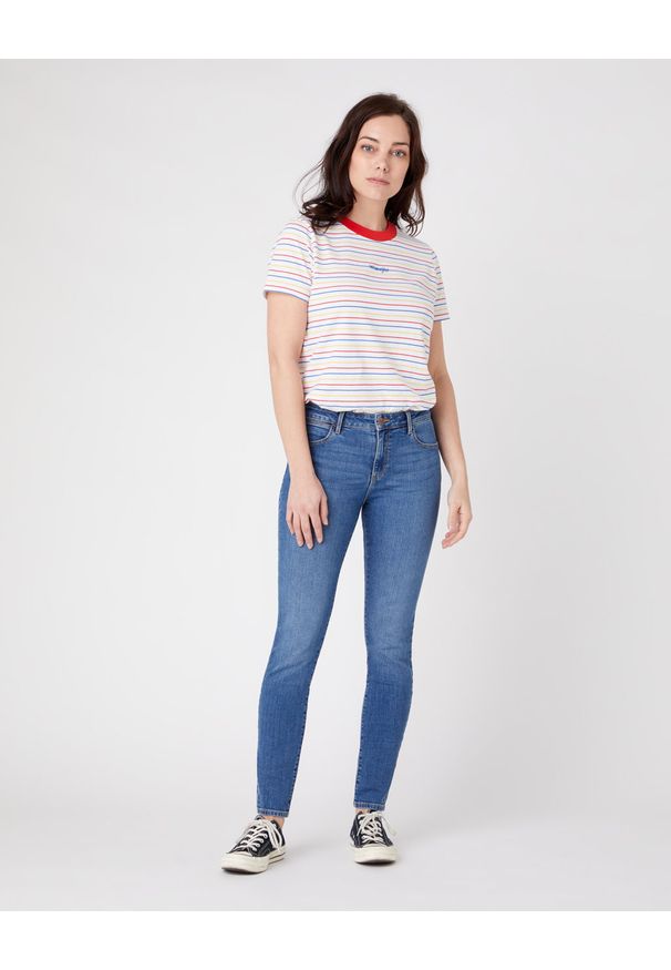 Wrangler - DAMSKIE SPODNIE JEANSOWE WRANGLER SKINNY WONDER BLUES W28K-KR-25M 112128292
