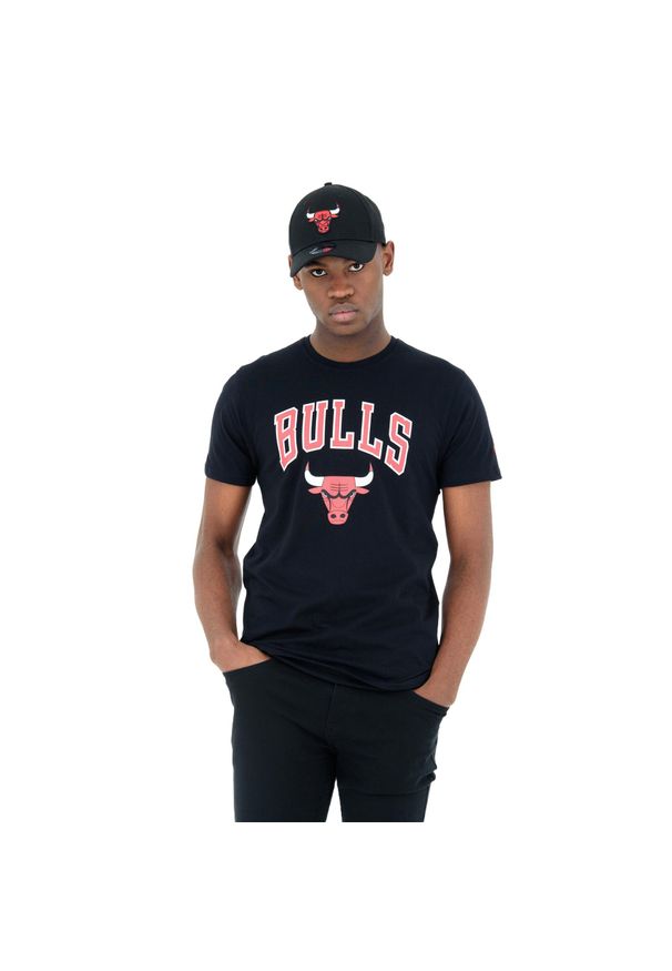 Koszulka męska New Era NOS NBA Regular Tee Chicago Bulls. Kolor: wielokolorowy, czarny