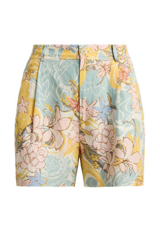 Lauren Ralph Lauren - LAUREN RALPH LAUREN Szorty materiałowe 200P10134001 Kolorowy Relaxed Fit. Materiał: len. Wzór: kolorowy