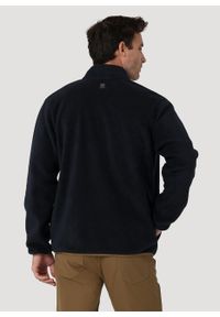 Wrangler - WRANGLER ADAMS FLEECE FULL ZIP MĘSKI SWETER ROZPINANY DARK BLUE WA6DHCB08 #3