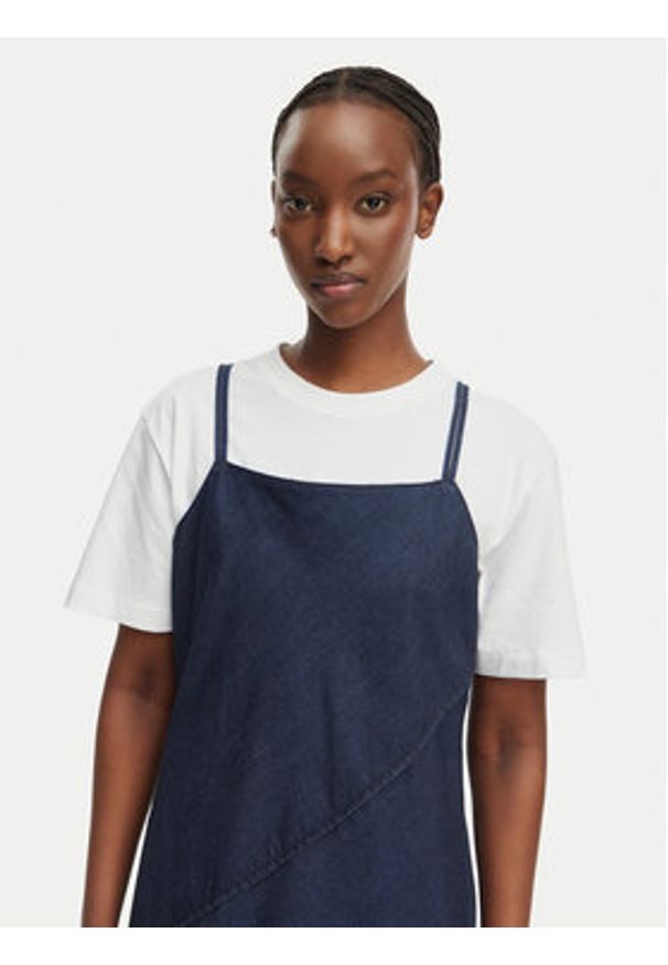 Calvin Klein Jeans Sukienka jeansowa LV047F747G Czarny A-Line Fit. Kolor: czarny. Materiał: bawełna