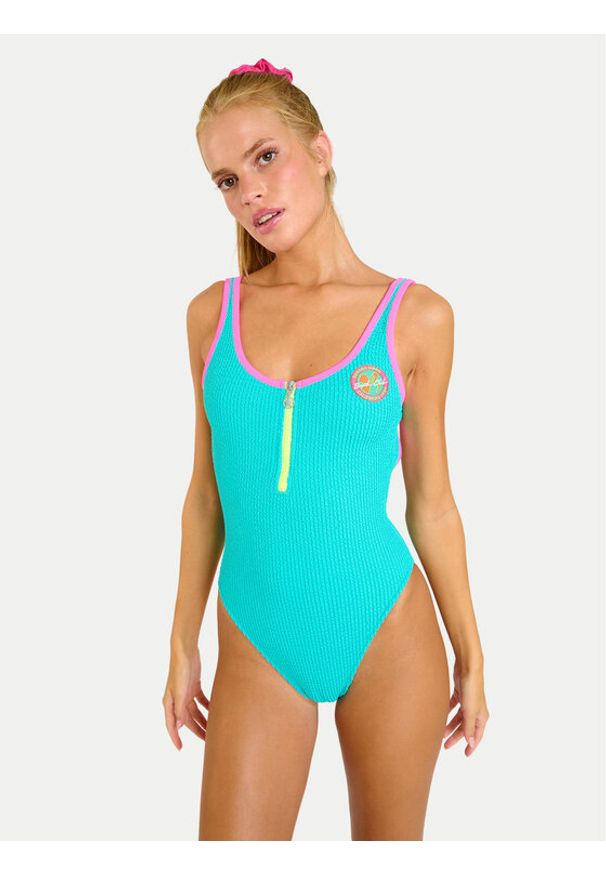 Banana Moon Strój kąpielowy Smak Popmix MFQ44 Turkusowy. Kolor: turkusowy. Materiał: syntetyk