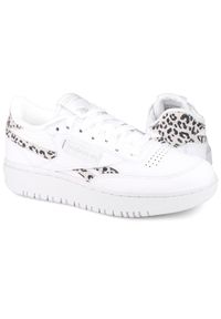 Buty damskie sportowe do chodzenia Reebok CLUB C DOUBLE REVENGE. Zapięcie: sznurówki. Kolor: biały. Materiał: tkanina, materiał, skóra, syntetyk. Szerokość cholewki: normalna. Model: Reebok Club. Sport: turystyka piesza