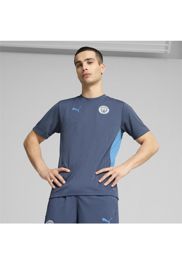 Puma - Męska koszulka treningowa Manchester City PUMA Inky Blue Magic. Kolor: niebieski. Sport: fitness, piłka nożna