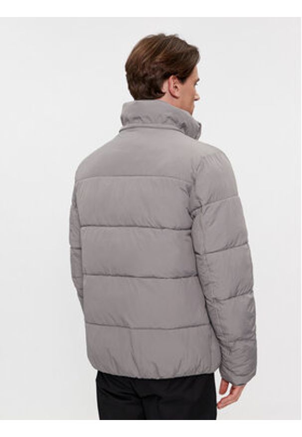 Calvin Klein Kurtka zimowa Crinkle K10K110336 Szary Regular Fit. Kolor: szary. Materiał: syntetyk. Sezon: zima