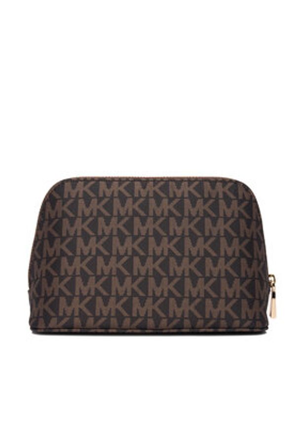 Michael Kors Kosmetyczka 32R6GJ6T5C Brązowy. Kolor: brązowy. Materiał: materiał