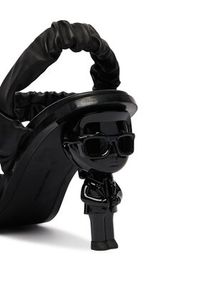 Karl Lagerfeld - KARL LAGERFELD Sandały KL39116 Czarny. Kolor: czarny. Materiał: skóra #6