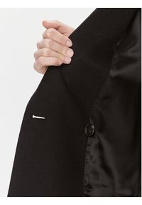 Calvin Klein Płaszcz wełniany Essential K20K205937 Czarny Regular Fit. Kolor: czarny. Materiał: wełna