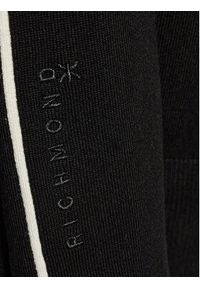 Richmond X Sweter UMA23042MA Czarny Regular Fit. Kolor: czarny. Materiał: syntetyk