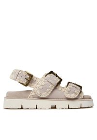 Mou Sandały New Bio SW461003A Szary. Kolor: szary. Materiał: skóra, zamsz #1