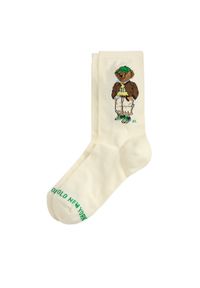Polo Ralph Lauren Skarpety Wysokie Męskie 455982926001 Écru. Materiał: materiał, bawełna